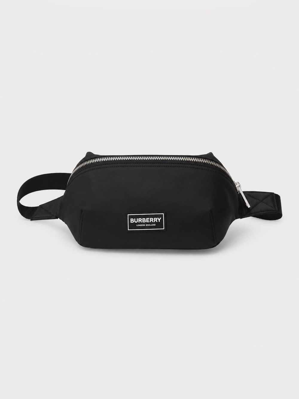 Burberry Black Nylon Belt Bag Logo Patch